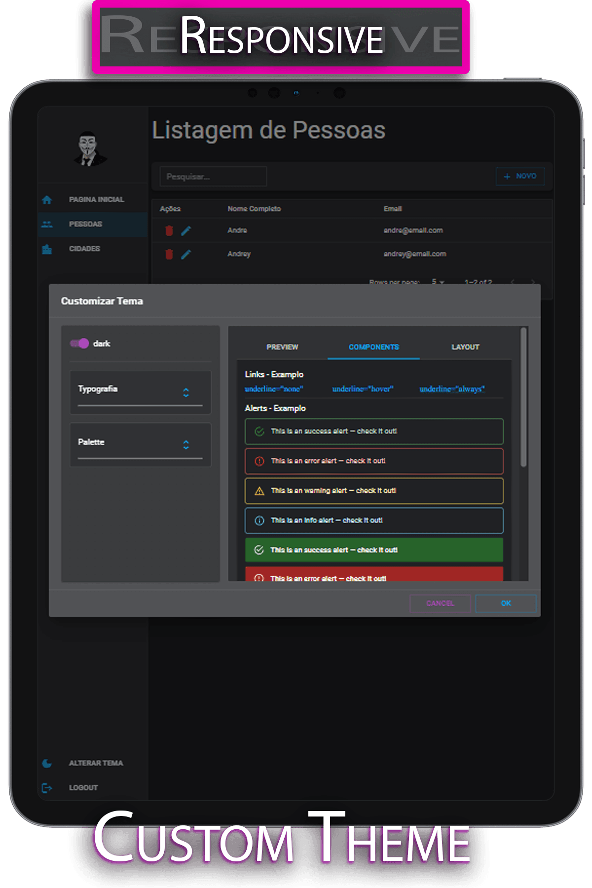 React, Material UI 5 e Typescript